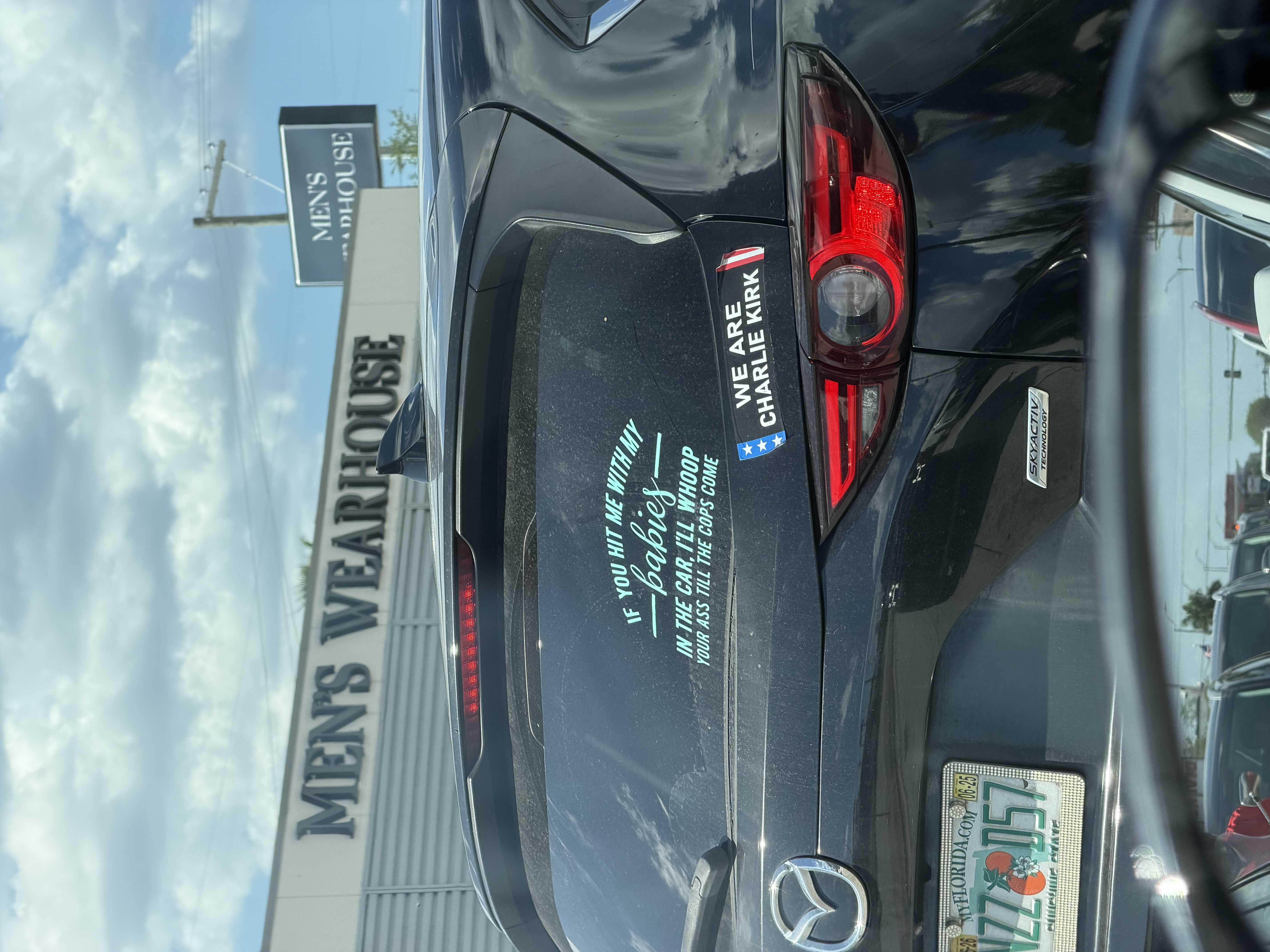 MyFlorida plate at Men's Wearhouse parking lot